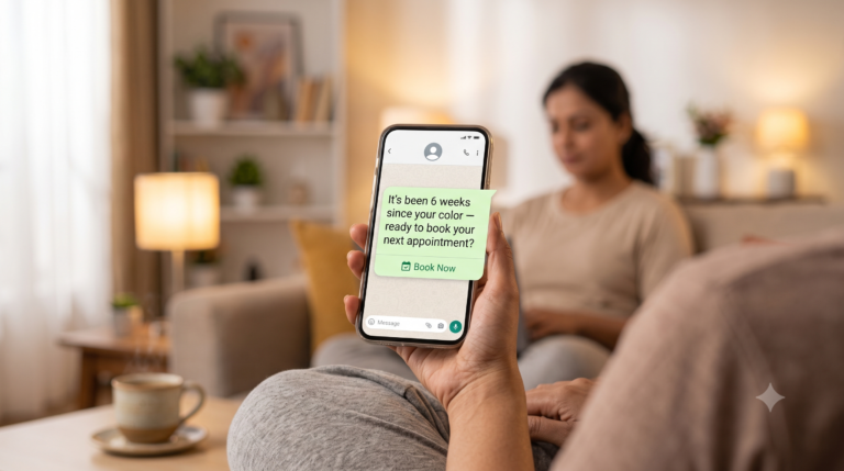 Turning a Service Reminder Into a Repeat Booking: The Salon WhatsApp Playbook